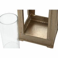 Lantaarn Home ESPRIT Gouden Aluminium Kristal Vintage 17 x 17 x 59 cm 3