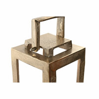 Lantaarn Home ESPRIT Gouden Aluminium Kristal Modern 15 x 15 x 59 cm 2