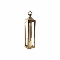 Lantaarn Home ESPRIT Gouden Aluminium Kristal Arabisch 14 x 14 x 65 cm 4