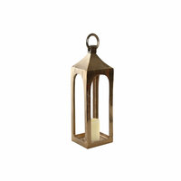 Lantaarn Home ESPRIT Gouden Aluminium Kristal Arabisch 15 x 15 x 52 cm 4