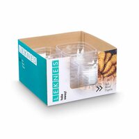 Kommenset Leknes CK80688 Transparant Plastic 800 ml 15,3 x 7 x 15,3 cm (24 Stuks) 4