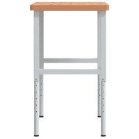 Werkbank rechthoekig 100x60x(73-99,5) cm massief beukenhout 6