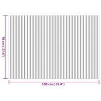 Vloerkleed rechthoekig 70x100 cm bamboe naturel 8