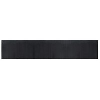 Vloerkleed rechthoekig 60x300 cm bamboe zwart 2