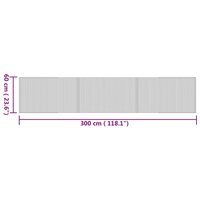 Vloerkleed rechthoekig 60x300 cm bamboe naturel 8