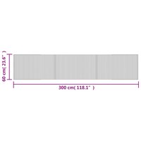 Vloerkleed rechthoekig 60x300 cm bamboe lichtnaturel 8