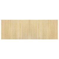 Vloerkleed rechthoekig 70x200 cm bamboe lichtnaturel 2