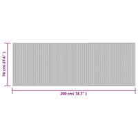 Vloerkleed rechthoekig 70x200 cm bamboe lichtnaturel 8