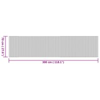 Vloerkleed rechthoekig 70x300 cm bamboe naturel 8