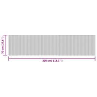 Vloerkleed rechthoekig 70x300 cm bamboe donkerbruin 8