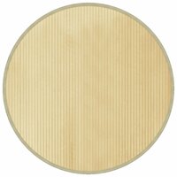 Vloerkleed rond 100 cm bamboe lichtnaturel 2
