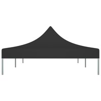 Partytentdak 270 g/m&sup2; 6x3 m zwart 4
