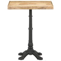 Bistrotafel 60x60x77 cm ruw mangohout  2