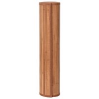 Vloerkleed vierkant 100x100 cm bamboe naturel 3