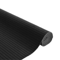 Vloerkleed rechthoekig 80x200 cm bamboe zwart 4