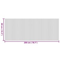 Vloerkleed rechthoekig 80x200 cm bamboe naturel 8