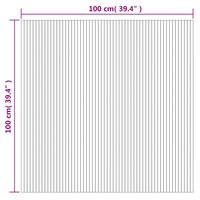 Vloerkleed rechthoekig 100x100 cm bamboe bruin 8