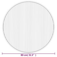 Vloerkleed rond 80 cm bamboe donkerbruin 8