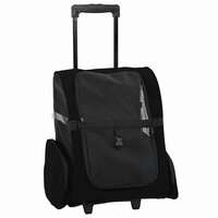 Huisdierentrolley 3-in-1 48x32x57 cm oxford stof zwart 2