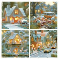 Puzzel Educa Konijn 12 Onderdelen 16 Onderdelen 20 Onderdelen 25 Onderdelen (4 Stuks) 3