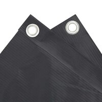 Balkonscherm 400x75 cm PVC antracietkleurig 4