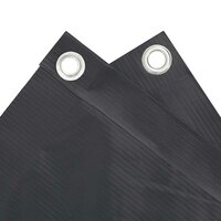 Balkonscherm 600x75 cm PVC antracietkleurig 4