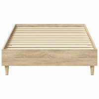 Bedframe zonder matras 75x190 cm spaanplaat sonoma eikenkleurig 5