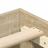 Bedframe zonder matras 75x190 cm spaanplaat sonoma eikenkleurig 8