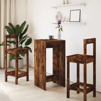 Bartafel 51x50x103,5 cm bewerkt hout gerookt eikenkleur 3