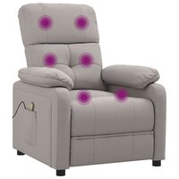 Massagestoel stof taupe 6