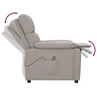 Massagestoel stof taupe 7