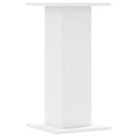 Speakerstandaards 2 st 30x30x60 cm bewerkt hout wit 6