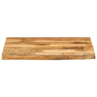 Tafelblad met natuurlijke rand 40x40x3,8 cm massief mangohout 3