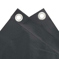 Balkonscherm 500x90 cm PVC antracietkleurig 4