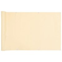 Balkonscherm 400x90 cm PVC cr&egrave;mekleurig 2
