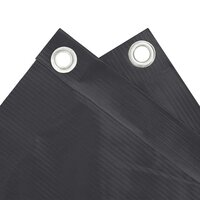 Balkonscherm 400x120 cm PVC antracietkleurig 4