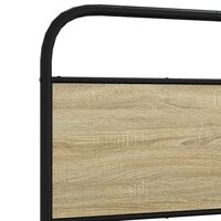 Bedframe zonder matras bewerkt hout sonoma eikenkleur 75x190 cm 8