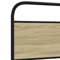 Bedframe zonder matras bewerkt hout sonoma eikenkleur 100x200cm 8