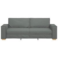 3-zitsbank Donkergrijs 180 cm Stof 4