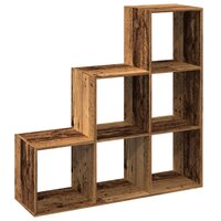 Kamerscherm / boekenkast 3-laags 99x29x99 cm hout oud houtkleur 7