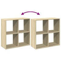 Kamerscherm / boekenkast 69,5x29x69,5 cm hout sonoma eikenkleur 8