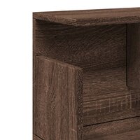 Wandkast 80x20x30 cm bewerkt hout bruin eikenkleur 7
