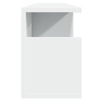 Wandkast 100x20x30 cm bewerkt hout wit 5