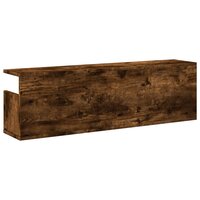 Wandkast 100x20x30 cm bewerkt hout gerookt eikenkleurig 6