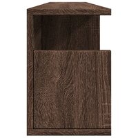 Wandkast 100x20x30 cm bewerkt hout bruin eikenkleur 5