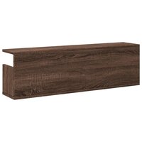 Wandkast 100x20x30 cm bewerkt hout bruin eikenkleur 6