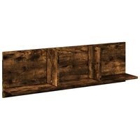 Wandkast 100x16,5x30 cm bewerkt hout gerookt eikenkleurig 2