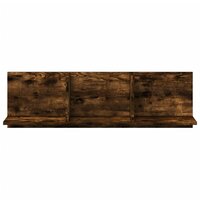 Wandkast 100x16,5x30 cm bewerkt hout gerookt eikenkleurig 4