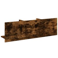 Wandkast 100x16,5x30 cm bewerkt hout gerookt eikenkleurig 6