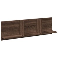 Wandkast 100x16,5x30 cm bewerkt hout bruin eikenkleur 2